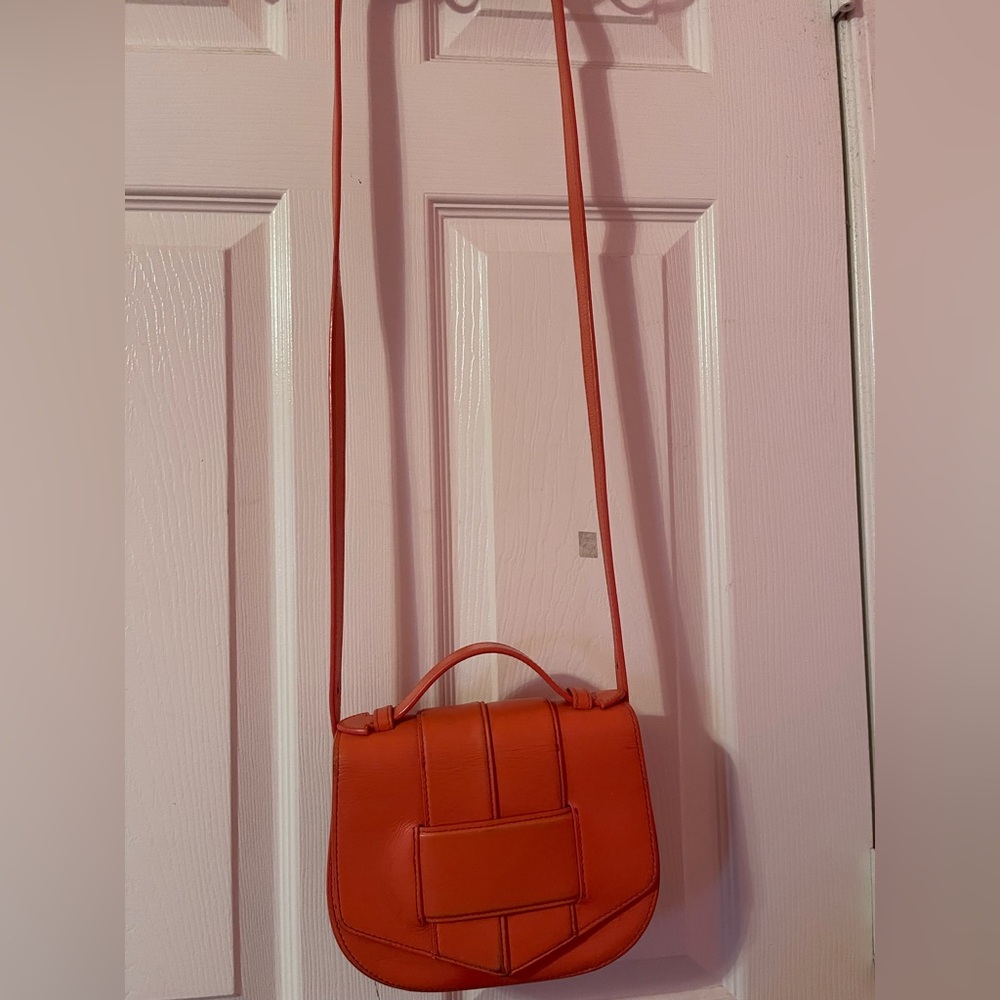 Botkier Corral Leather Crossbody with Top Handle Hand-Purse